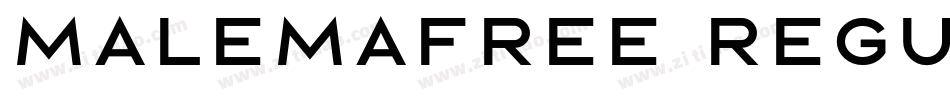 malemafree regular字体转换